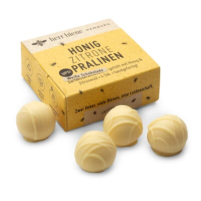 Honig-Zitrone-Pralinen mit weißer Schokolade