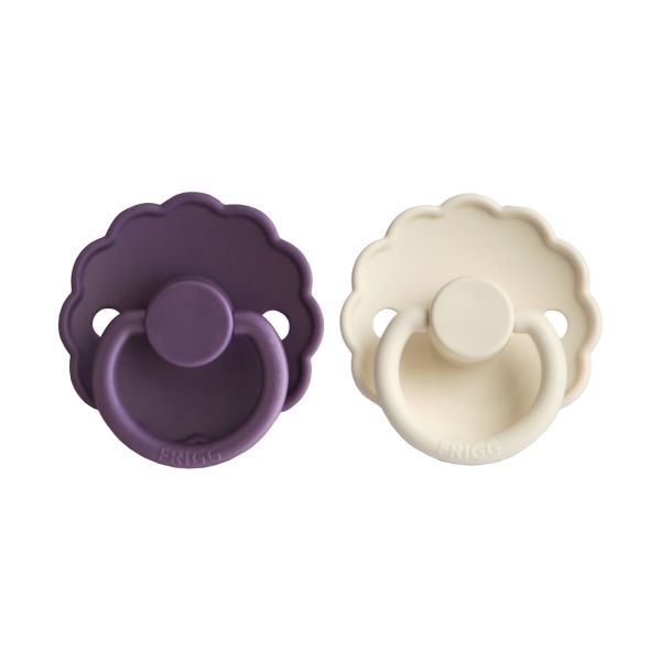 FRIGG Daisy Fopspeen - 0-6 Mnd - 2 Stuks - Violet Dream / Cream