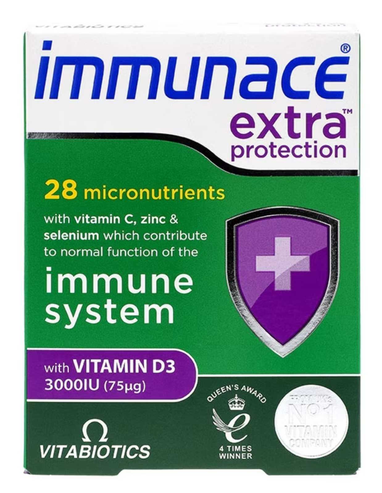 Vitabiotics Immunace Extra Protection 30 comprimidos