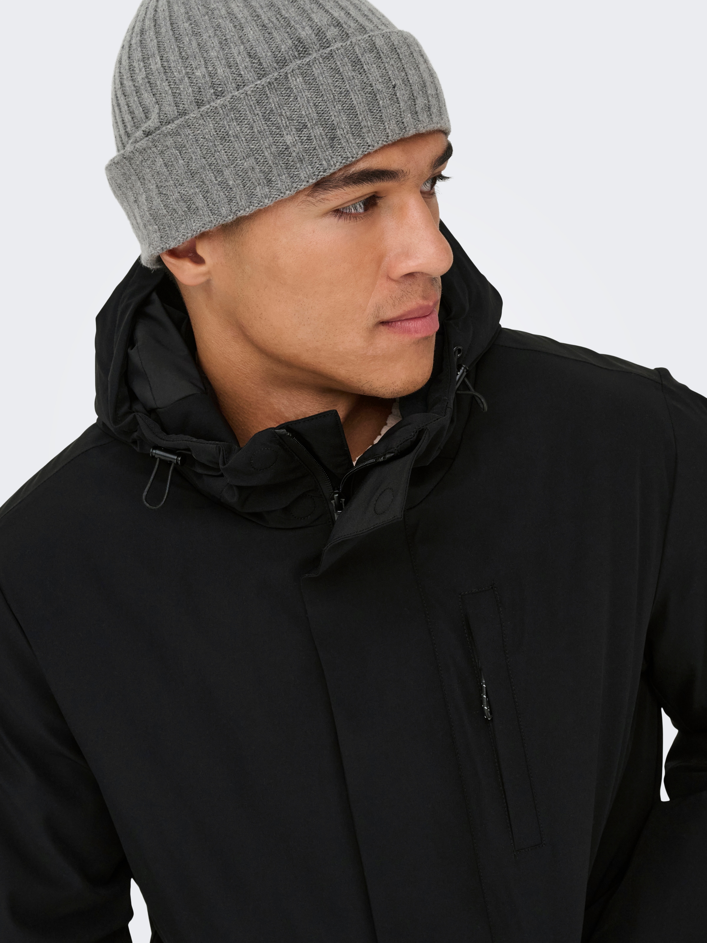 ONLY & SONS Parka »ONSENRICO WATERPROOF STRETCH PARKA OTW« mit Kapuze