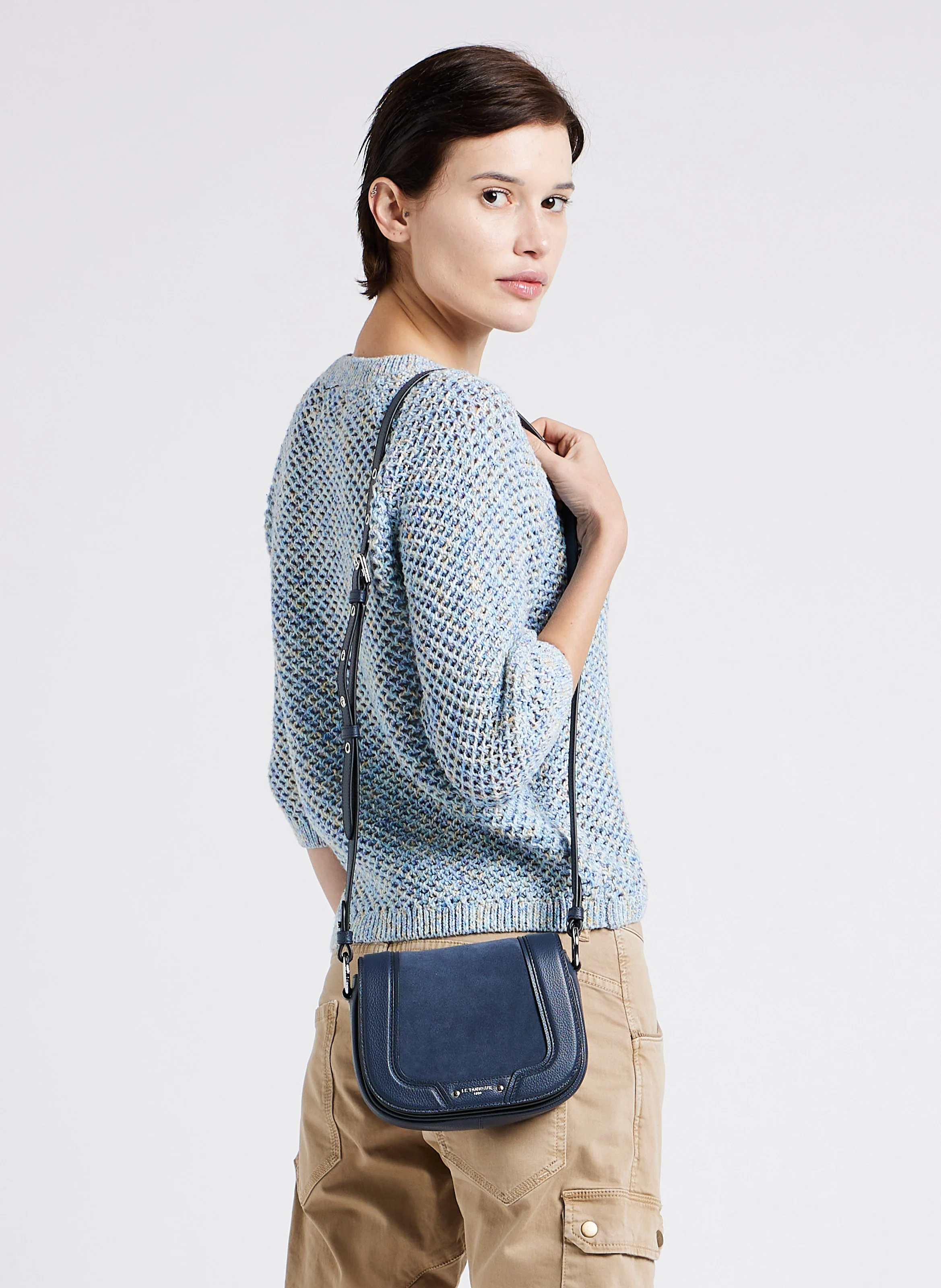ELLA - Sac bandoulière en cuir | Bleu