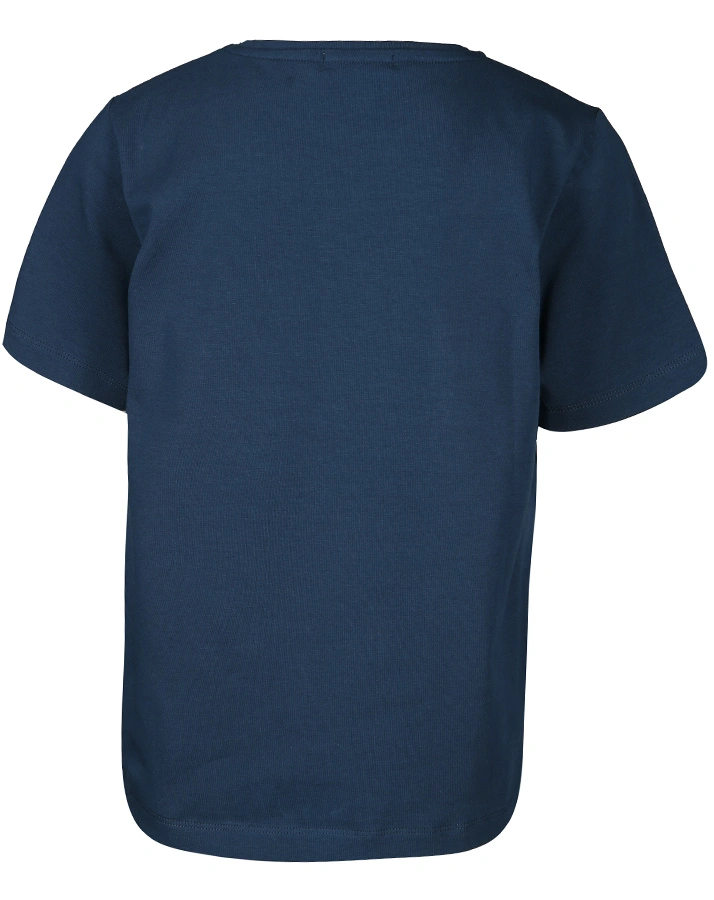 T-Shirt FUßBALL MIT WENDEPAILLETTEN meliert in dunkelblau