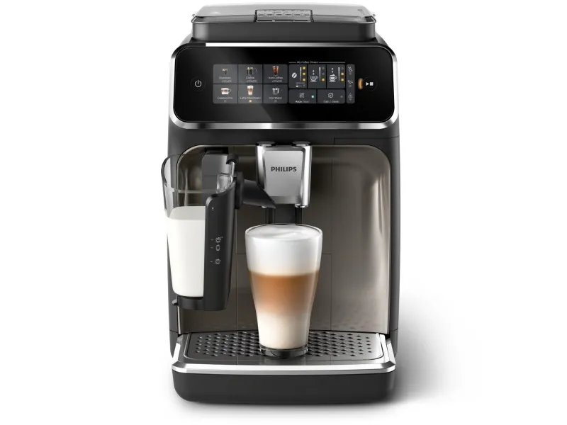 Philips 3300 series EP3347 - Automatisk kaffemaskine med capuccinatore - 15 bar - sort/krom