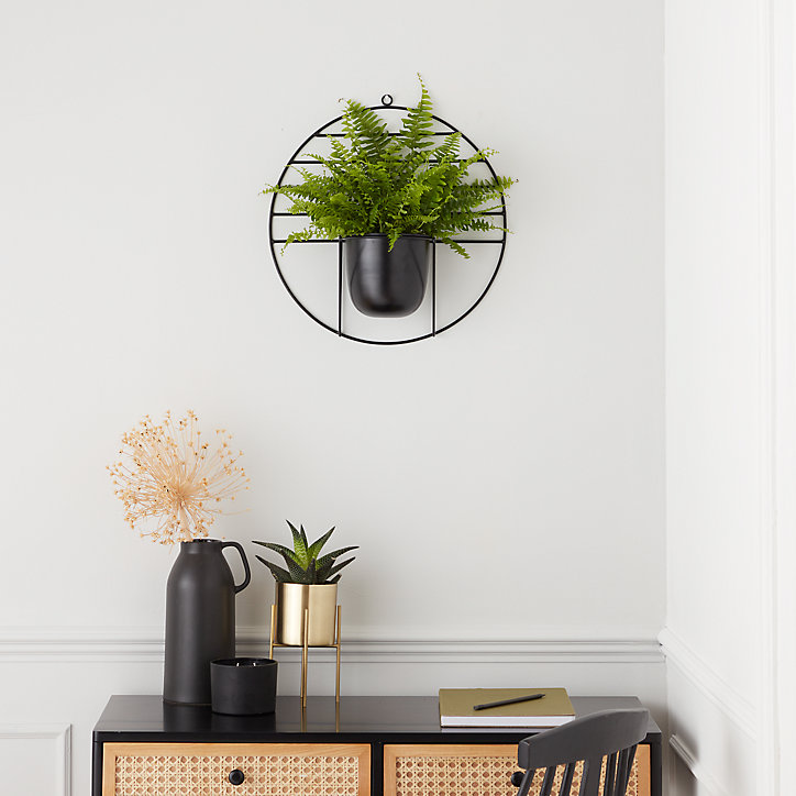 Support pour pot GoodHome noir Ø40 cm