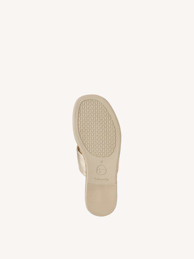 Leren Slipper - goud