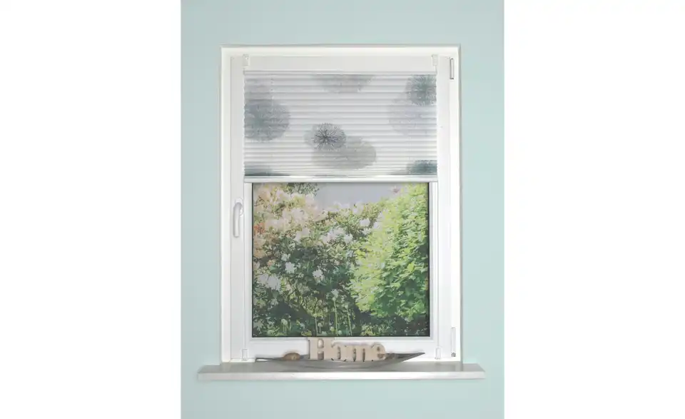 Plisseerollo Grau 130 cm 90 cm