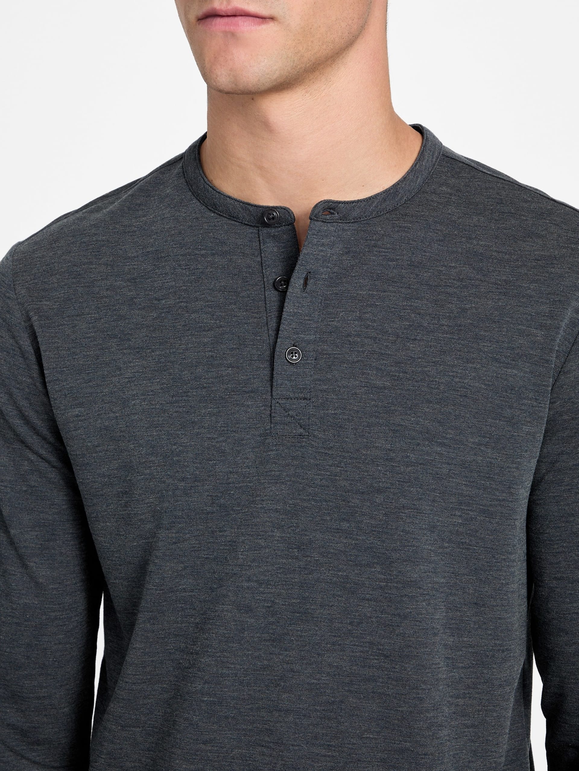 Henley Eco Kai em mistura de lã