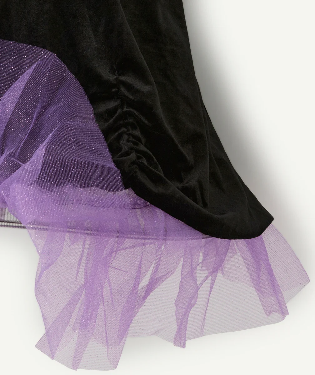 GREAT PRETENDERSDÉGUISEMENT VERA LA SORCIÈRE EN VELOURS NOIR ET VIOLET