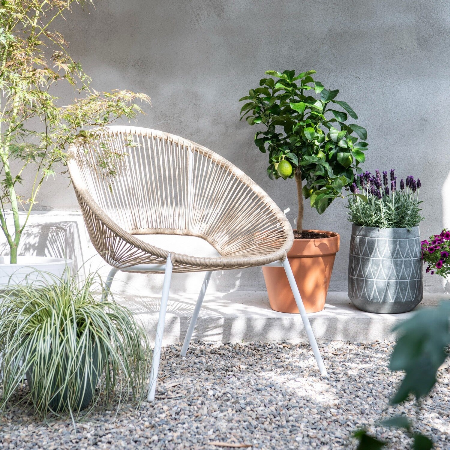 Intratuin draadstoel Tess naturel