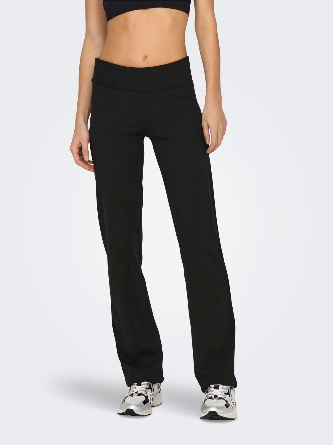 ONPFOLD Mittlere Taille Ausgestellt Leggings Black