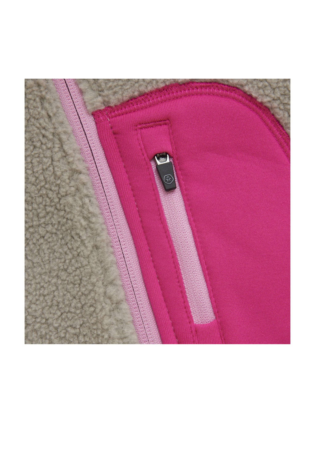 Color Kids fleece skivest grijs/roze