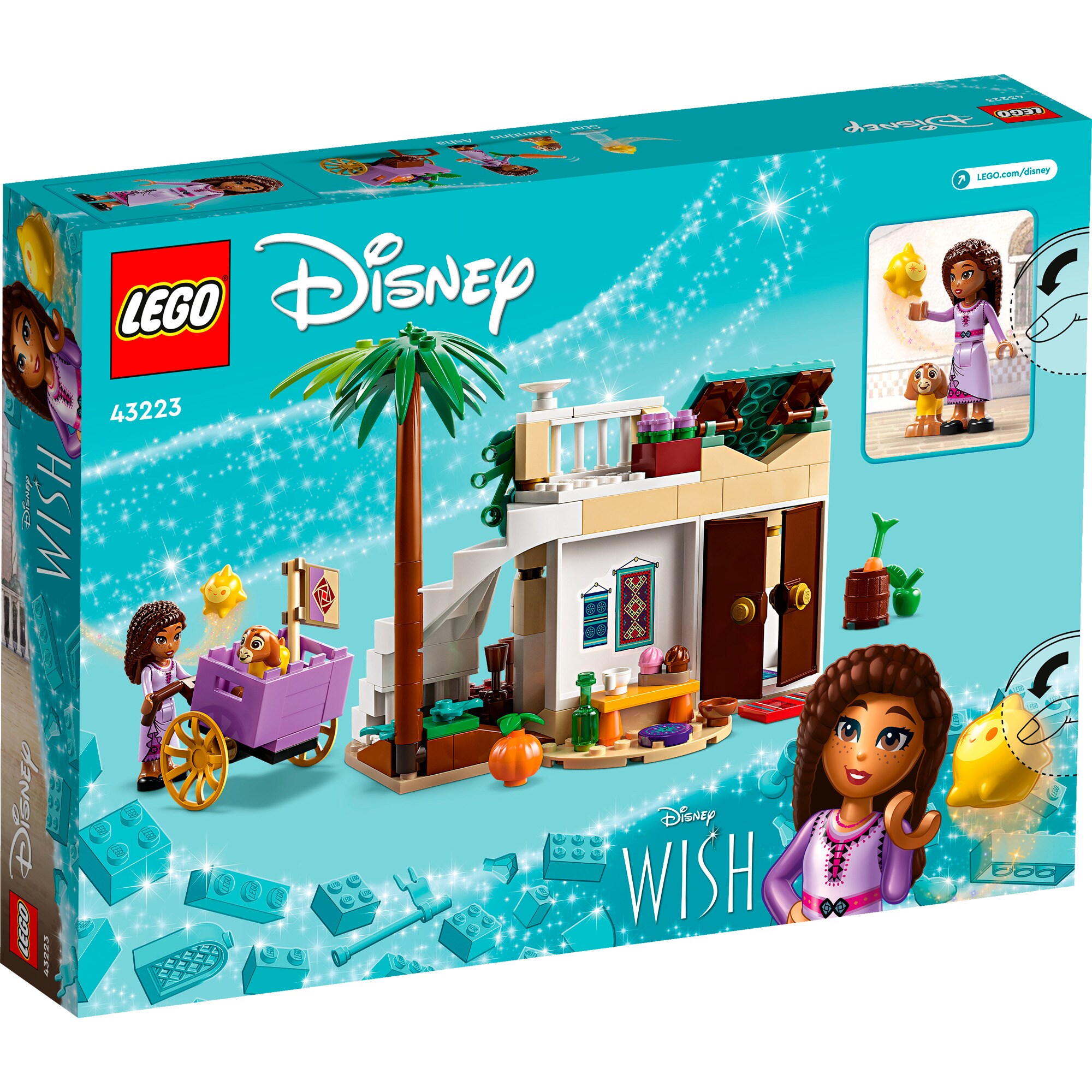 LEGO Konstruktionsspielzeug Disney Wish Asha in der Stadt Rosas