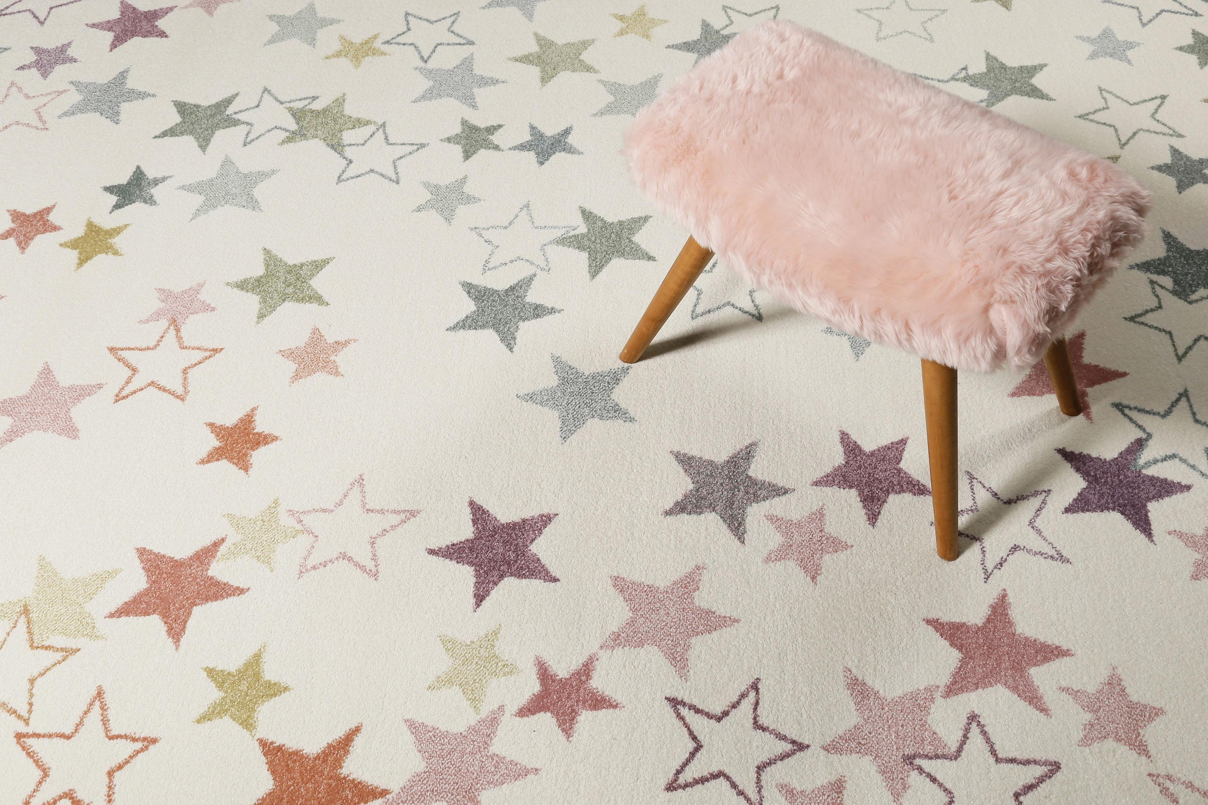 Esprit Kinderteppich »Esterya  ESP-4636« rechteckig 13 mm Höhe Sterne Design, Kurzflor