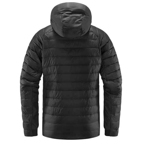 Doudoune randonnée HAGLÖFS SPIRE MIMIC HOOD MEN TRUE BLACK SOLID