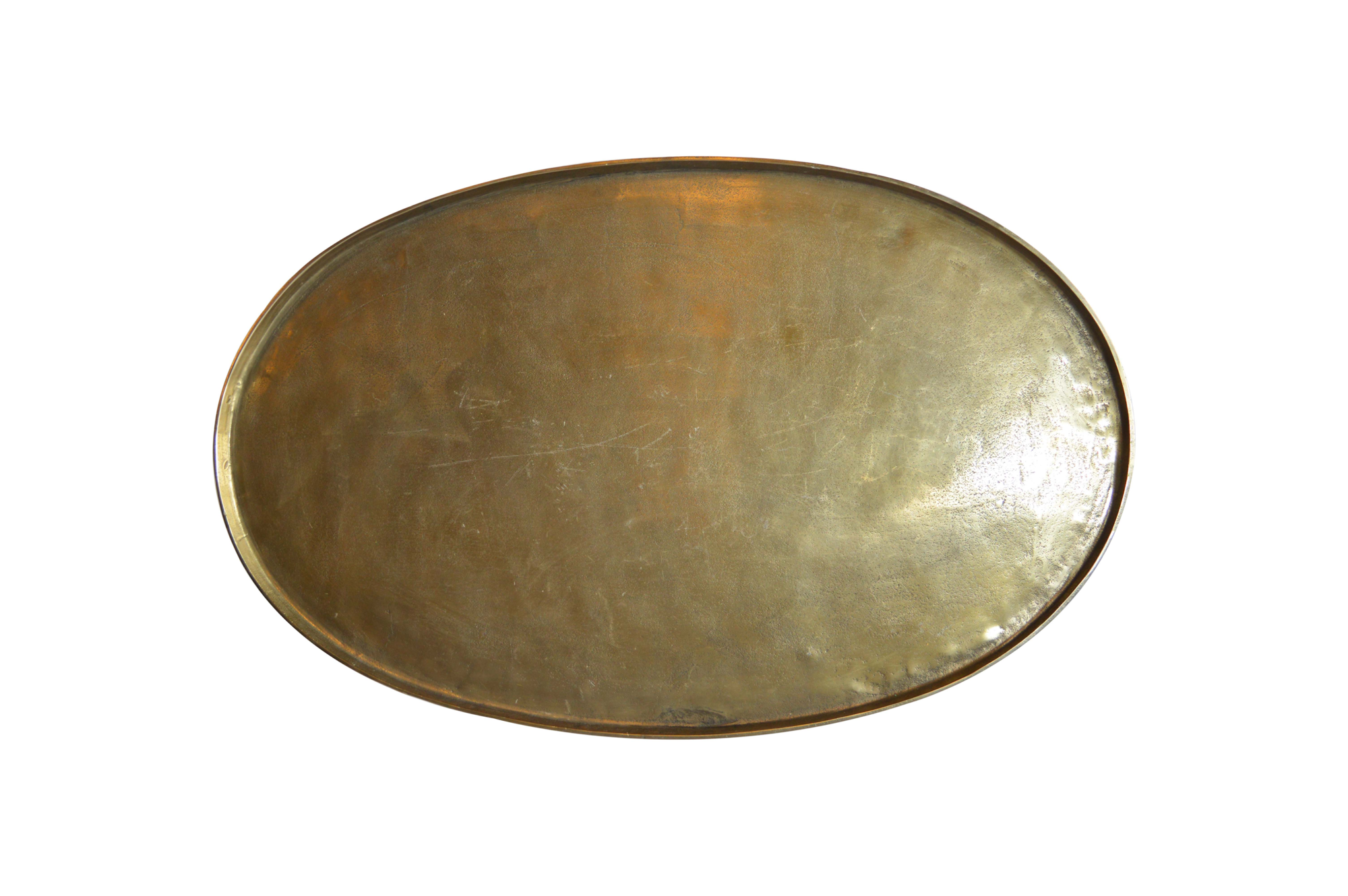 Salontafel Ovaal goud zwart 96,5