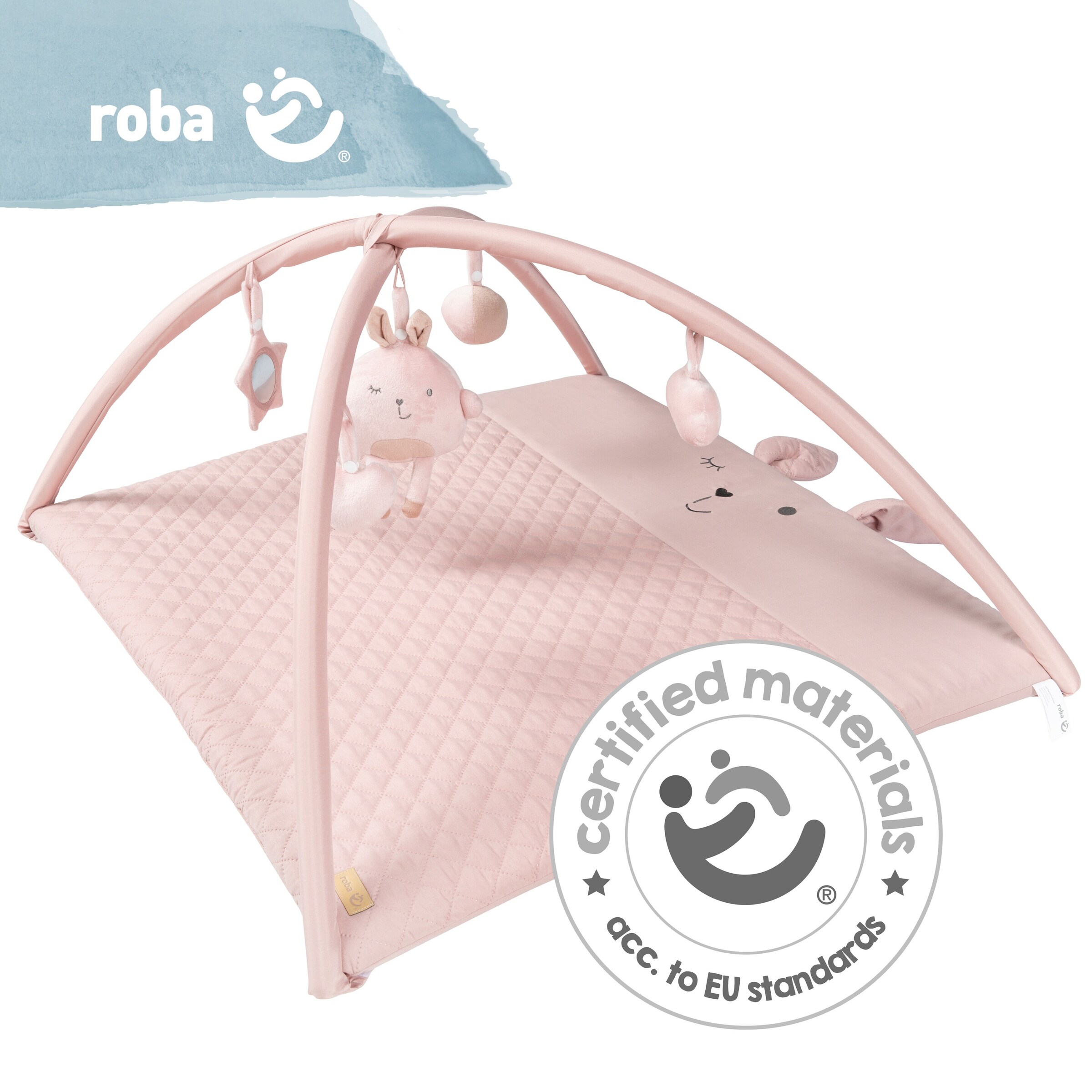 roba Krabbeldecke mit Spielbogen roba Style rosa