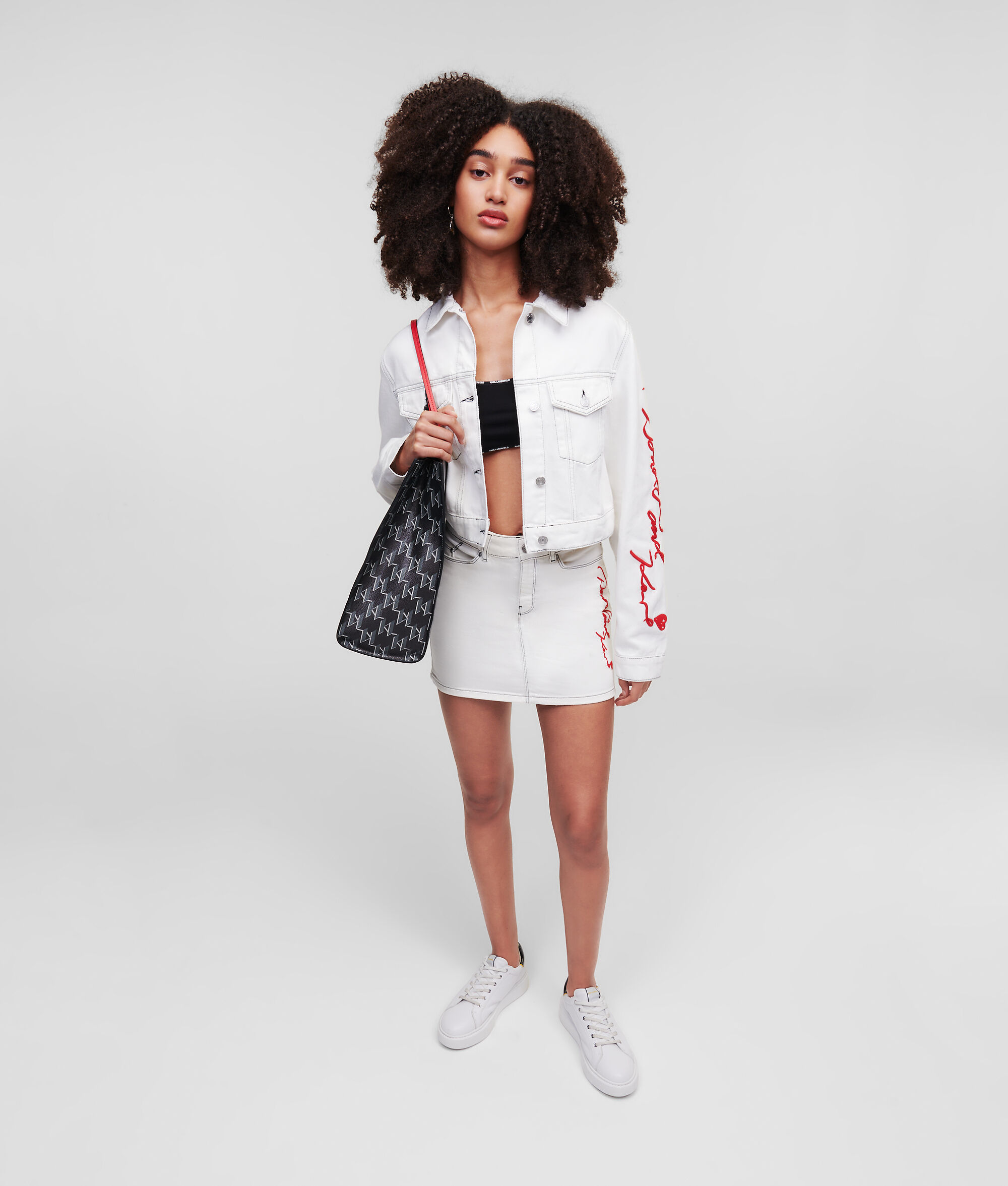 VESTE EN JEAN CROPPED DS x KARL LAGERFELD