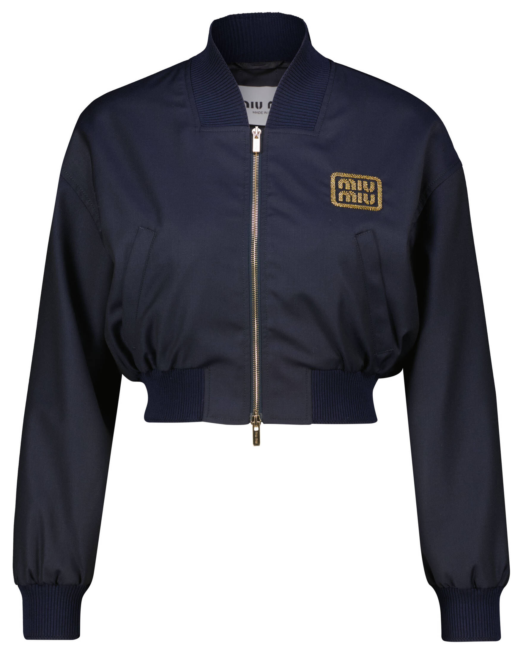 Miu Miu| Damen Blouson aus Schurwolle Cropped Fit