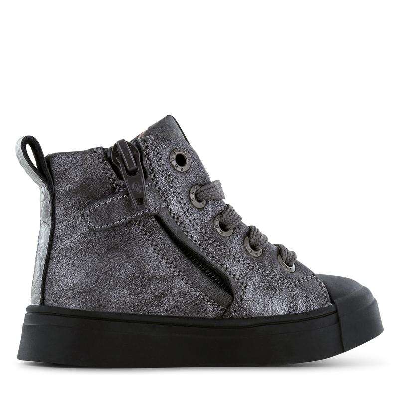 Shoesme metallic-silberner Schnürschuhe
