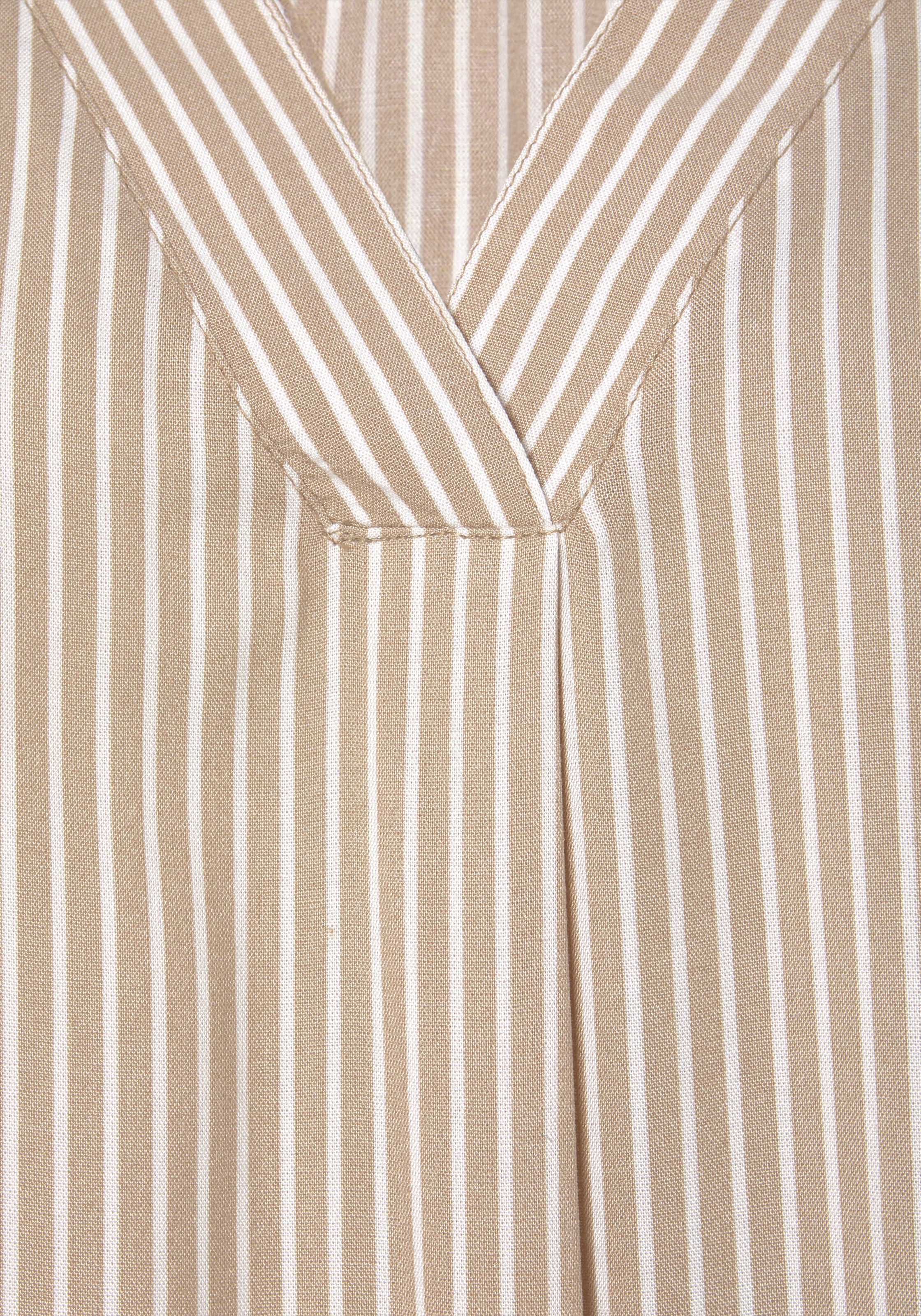 Vivance Kurzarmbluse mit Streifendesign, Damenbluse, casual