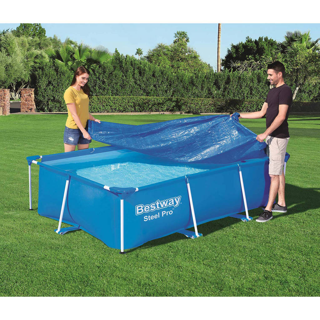 Slechte kwaliteitSteel afdekhoes zwembad (259x170 cm)