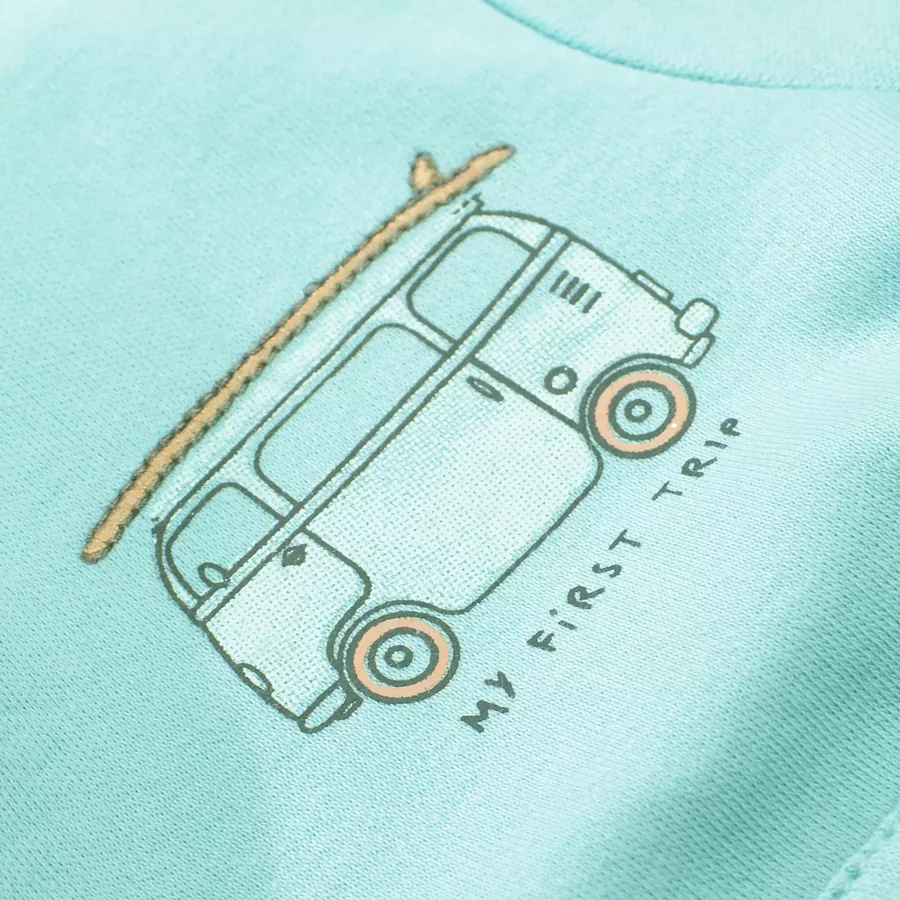 STACCATO T-Shirt water blue