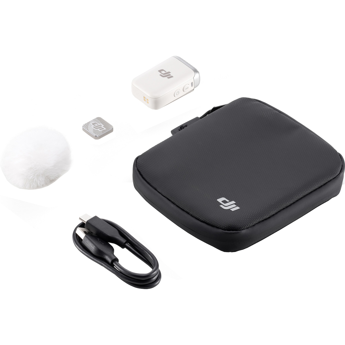 DJI Mic 2 trådløs mikrofonmottaker (hvit)
