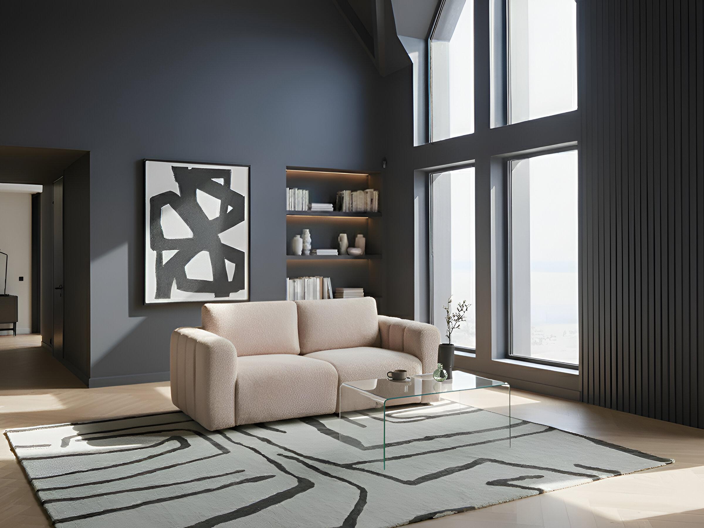 Modulaire bank 2-zits KIVVIK Bouclé Beige
