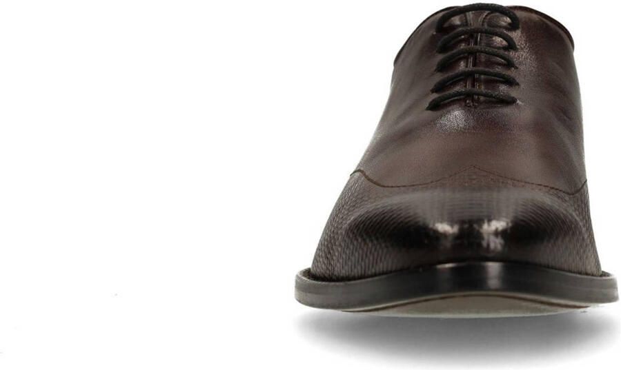 Manfield Black Label leren veterschoenen bordeaux