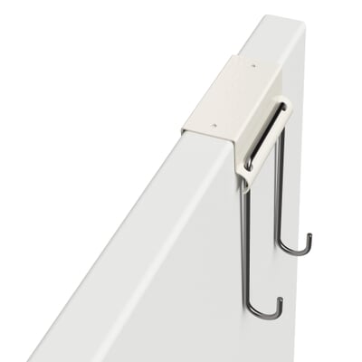 Türhaken Louis 40, RAL 9010 Reinweiß