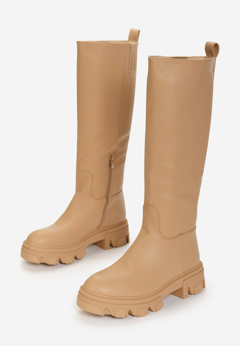 Bottes femme brunes Aliana