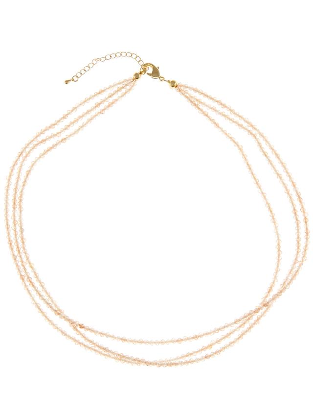 Star-Collier, Zirkonia, 3-reihig