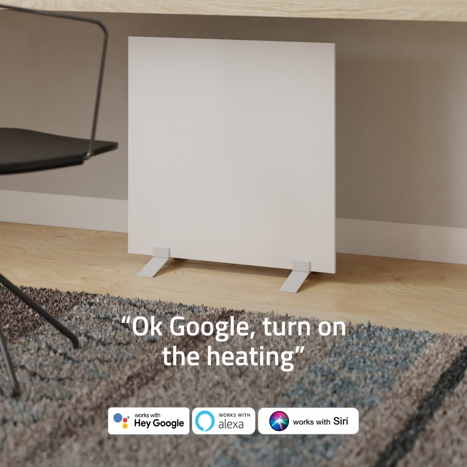 Hombli - Smart Infrarødt Varmepanel 350W Hvid Metal