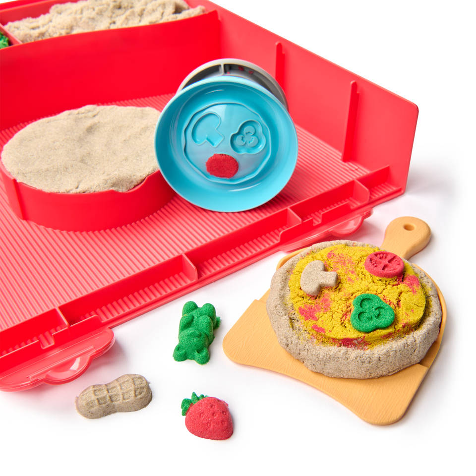 Kinetic Sand SquishPizza rijzende pizza speelset
