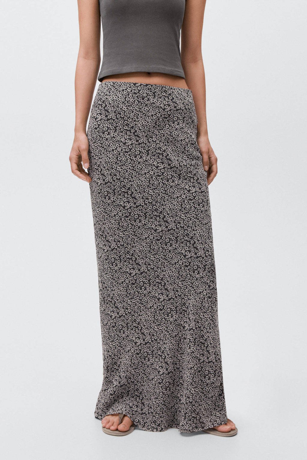 MANGO TEEN maxi rok zwart