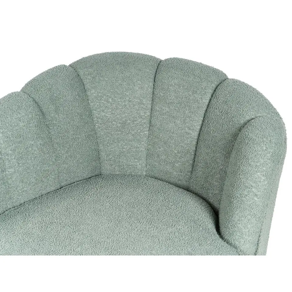 ALLIER - Chaise longue - Groen - Linkerzijde - Bouclé