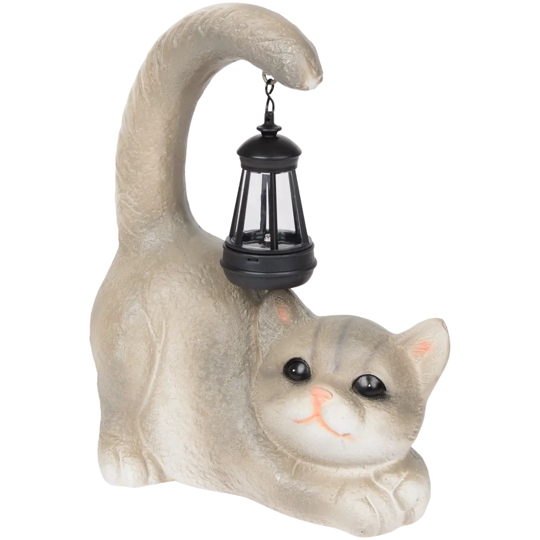 Tuinbeeld met solarlamp 26 x 14,5 x 33 cm | diverse varianten