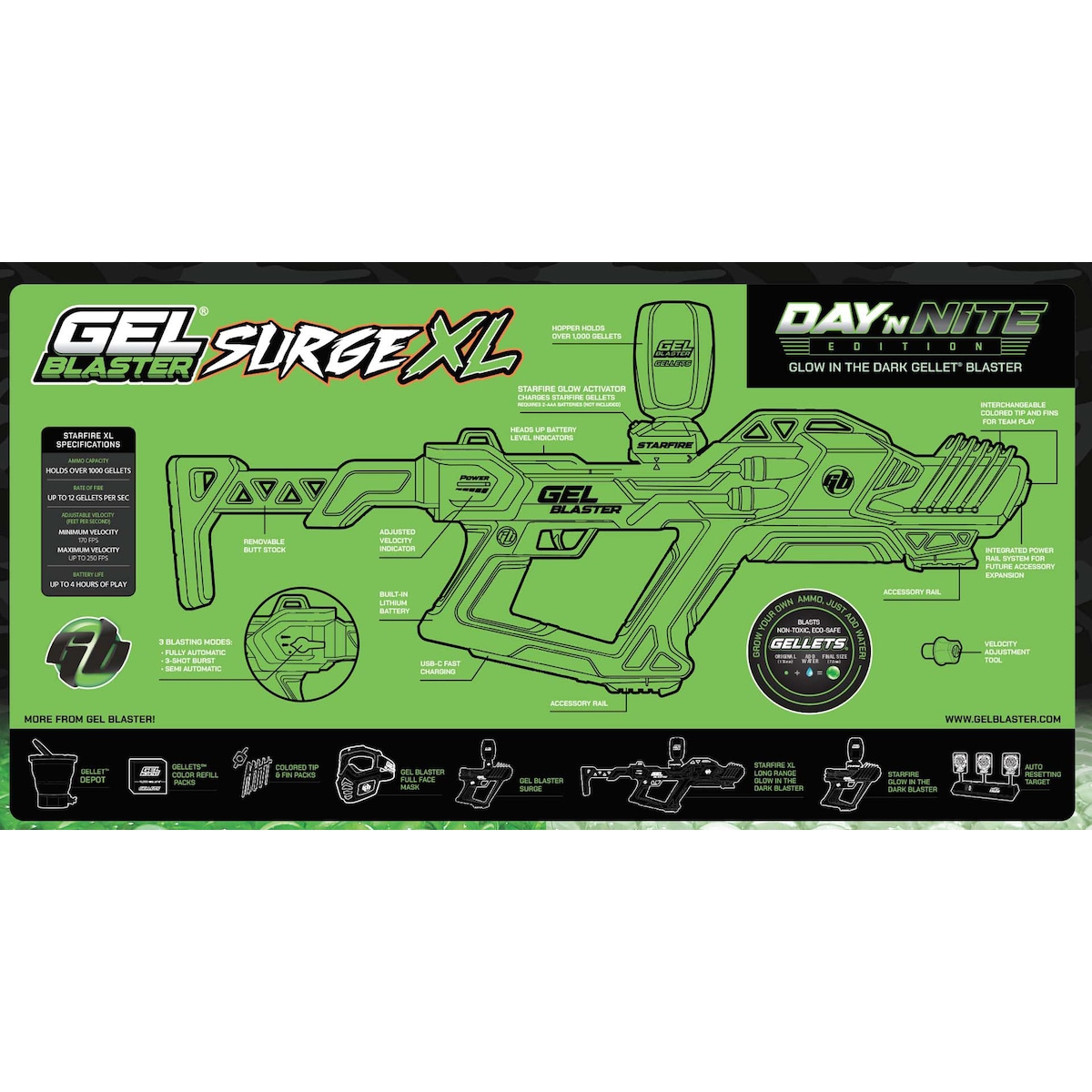 Gel Blaster Surge XL Day N Nite