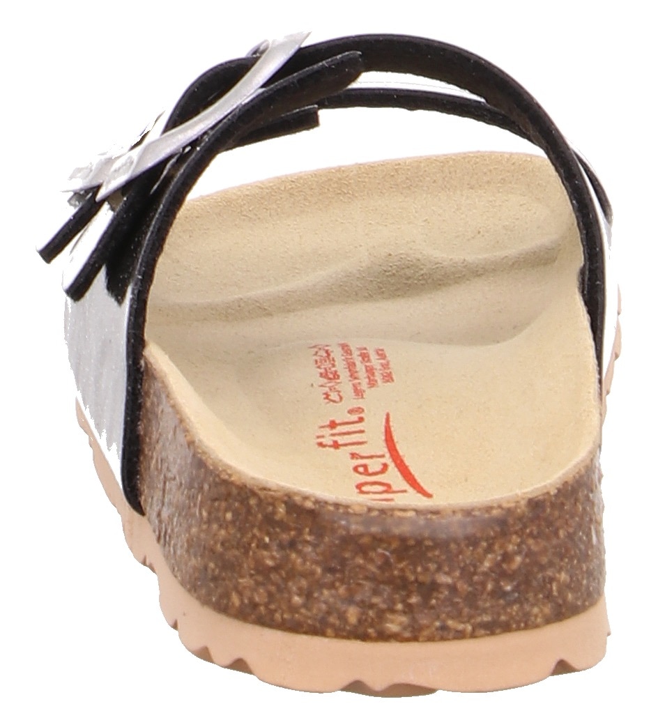 Superfit Pantolette »Fussbettpantoffel VIOS WMS: Mittel«  Schlappen, Hausschuh mit Glitzer, Grössenschablone zum Download