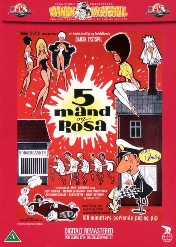 5 mand og Rosa - DVD