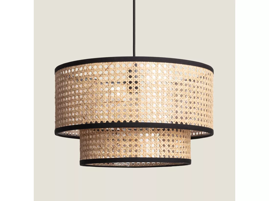 Suspension Rotin Huela Doppio Naturel