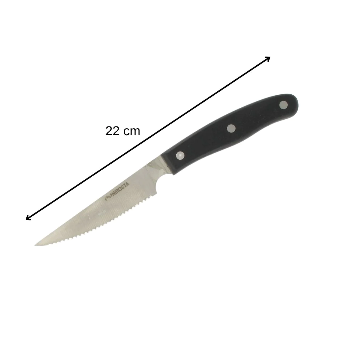 Lot de 6 couteaux à steak 22 cm Fit Nirosta