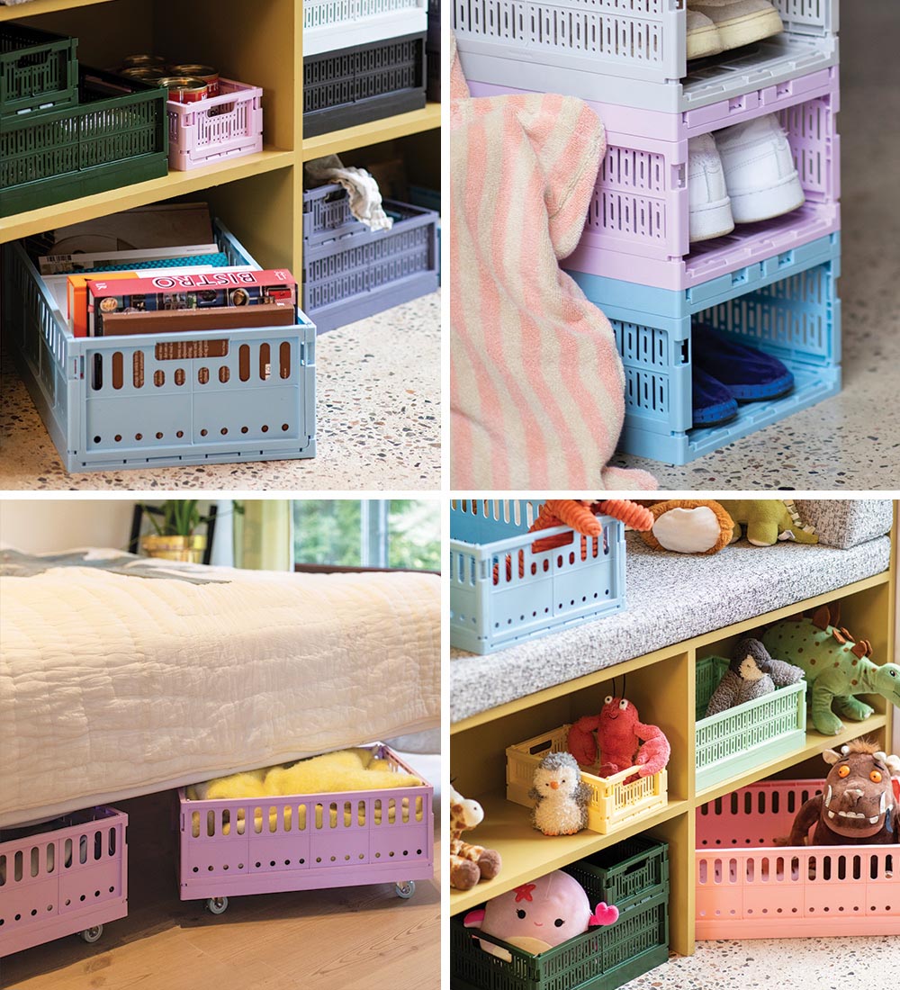 Made Crate Klappbox - Maxi - 48x33x17,5 cm - Kristall Blue