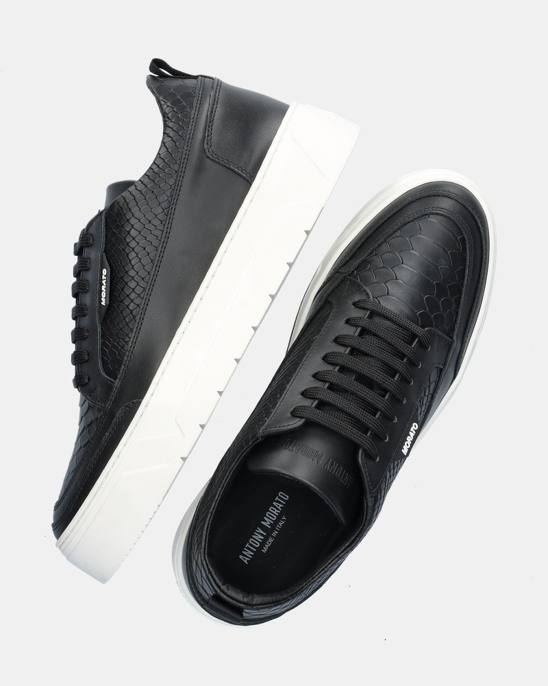 Antony Morato Flint Animal Lage sneakers  - zwart