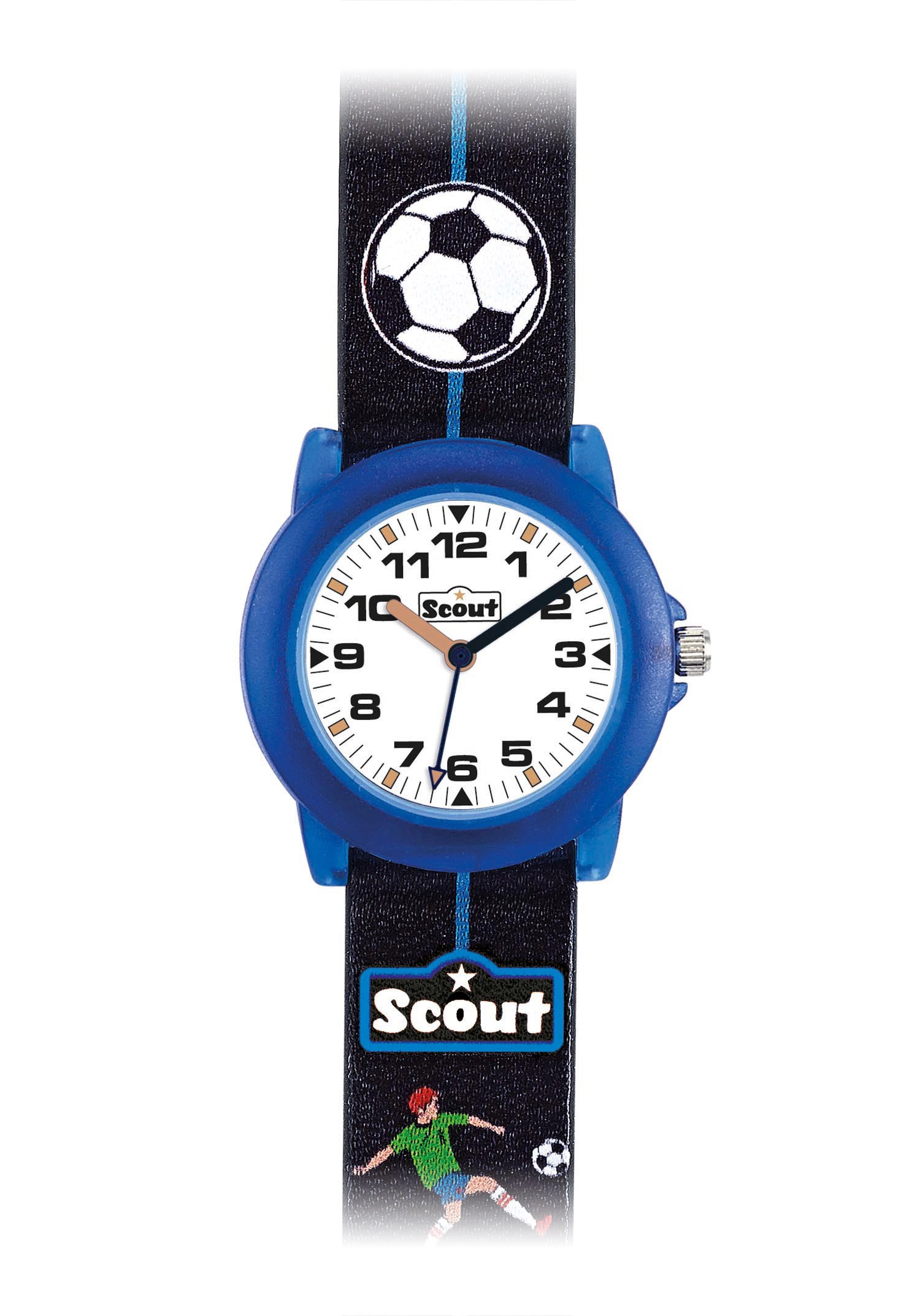 Scout Kinderuhr Fussball Blau 305.000