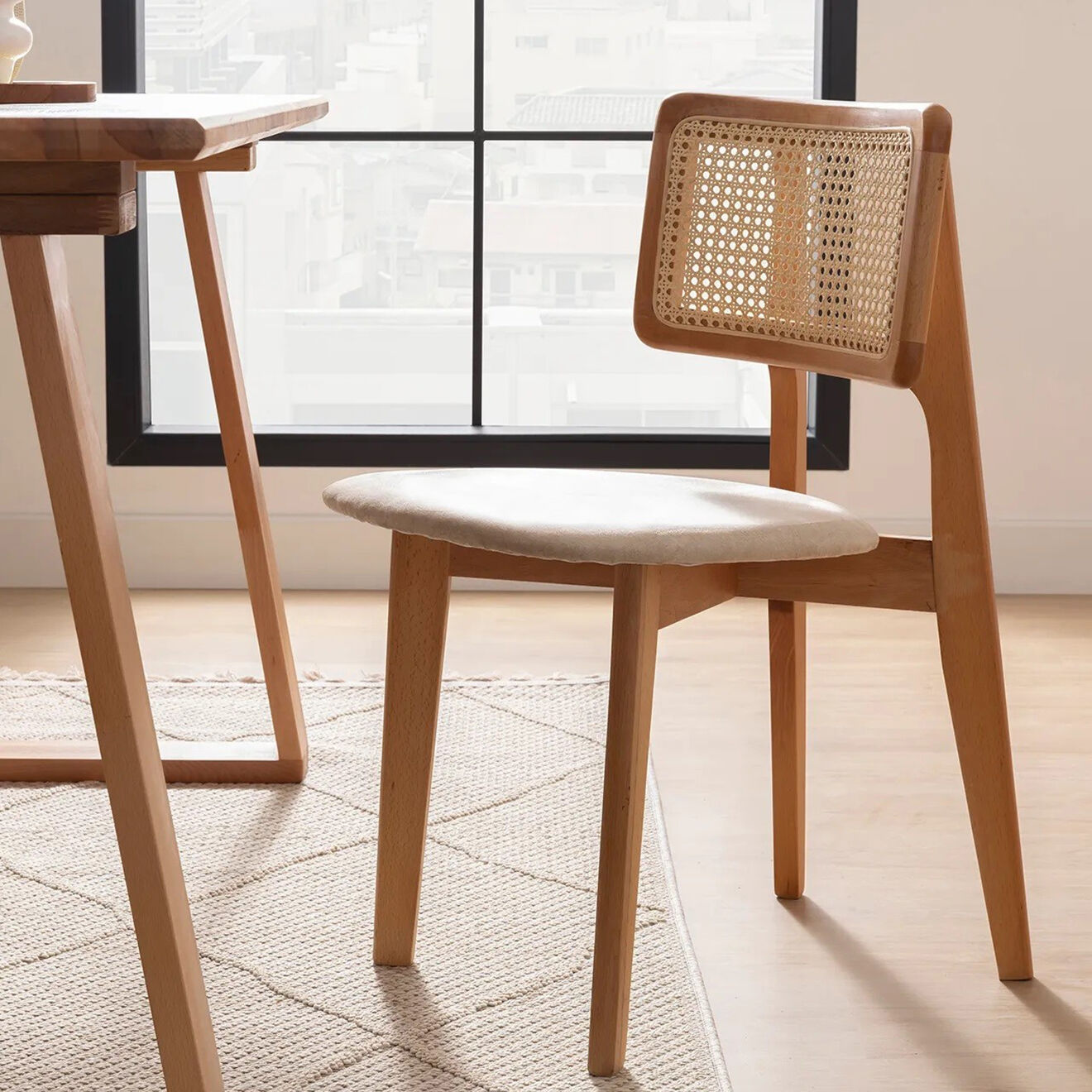 Homitis 2 Chaises Zeus hêtre - 45x45x80 cm