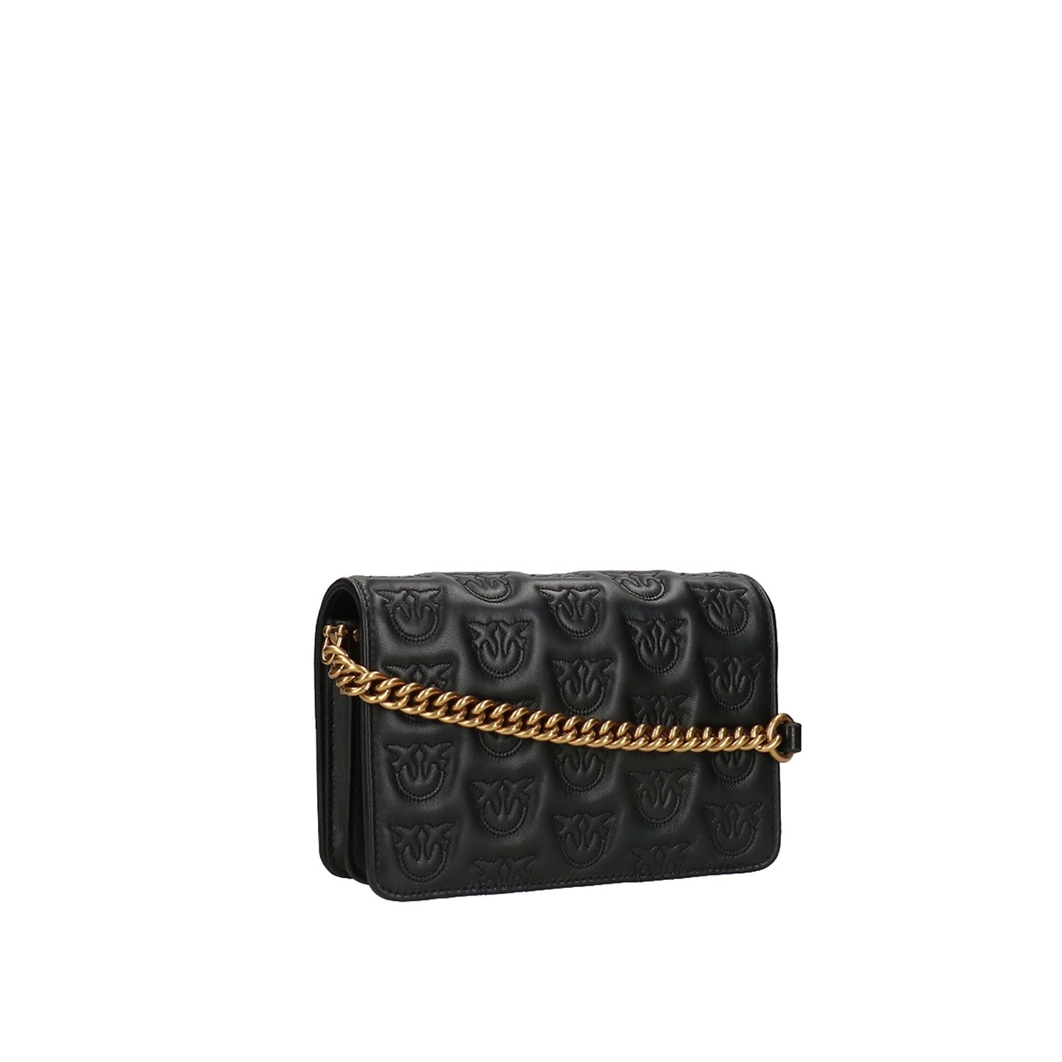 Pinko Love Click Mini Chevron black