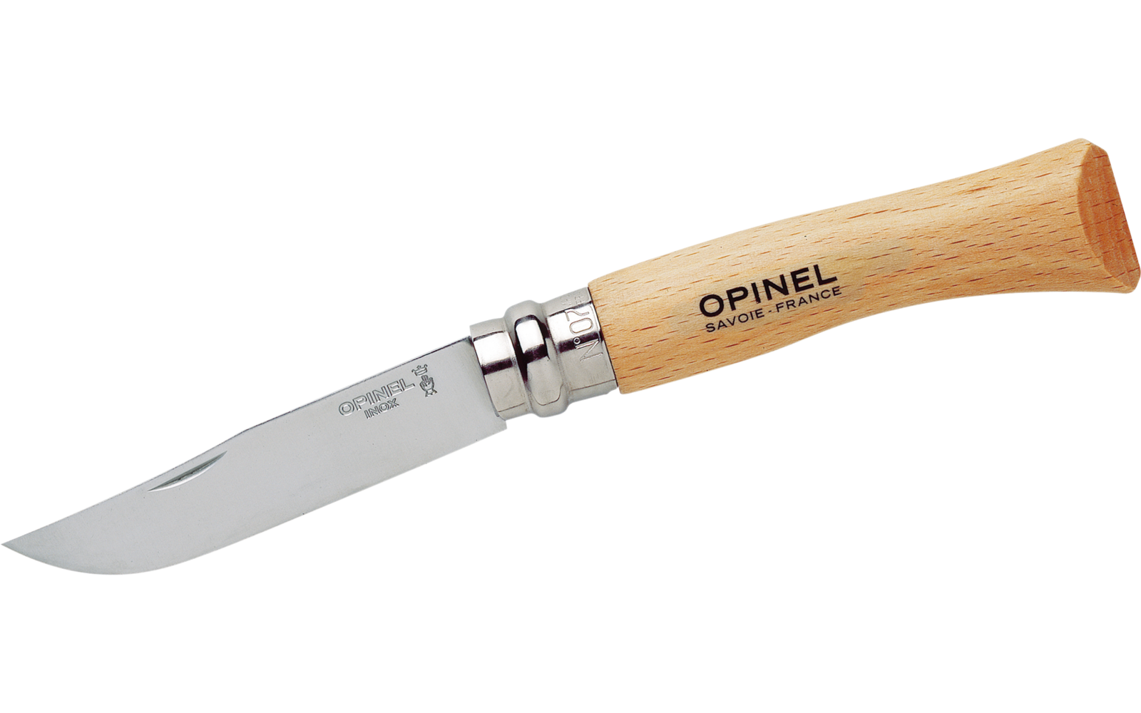 Opinel N°07 Taschenmesser Klingenlänge 8 cm Kohlenstoffstahl