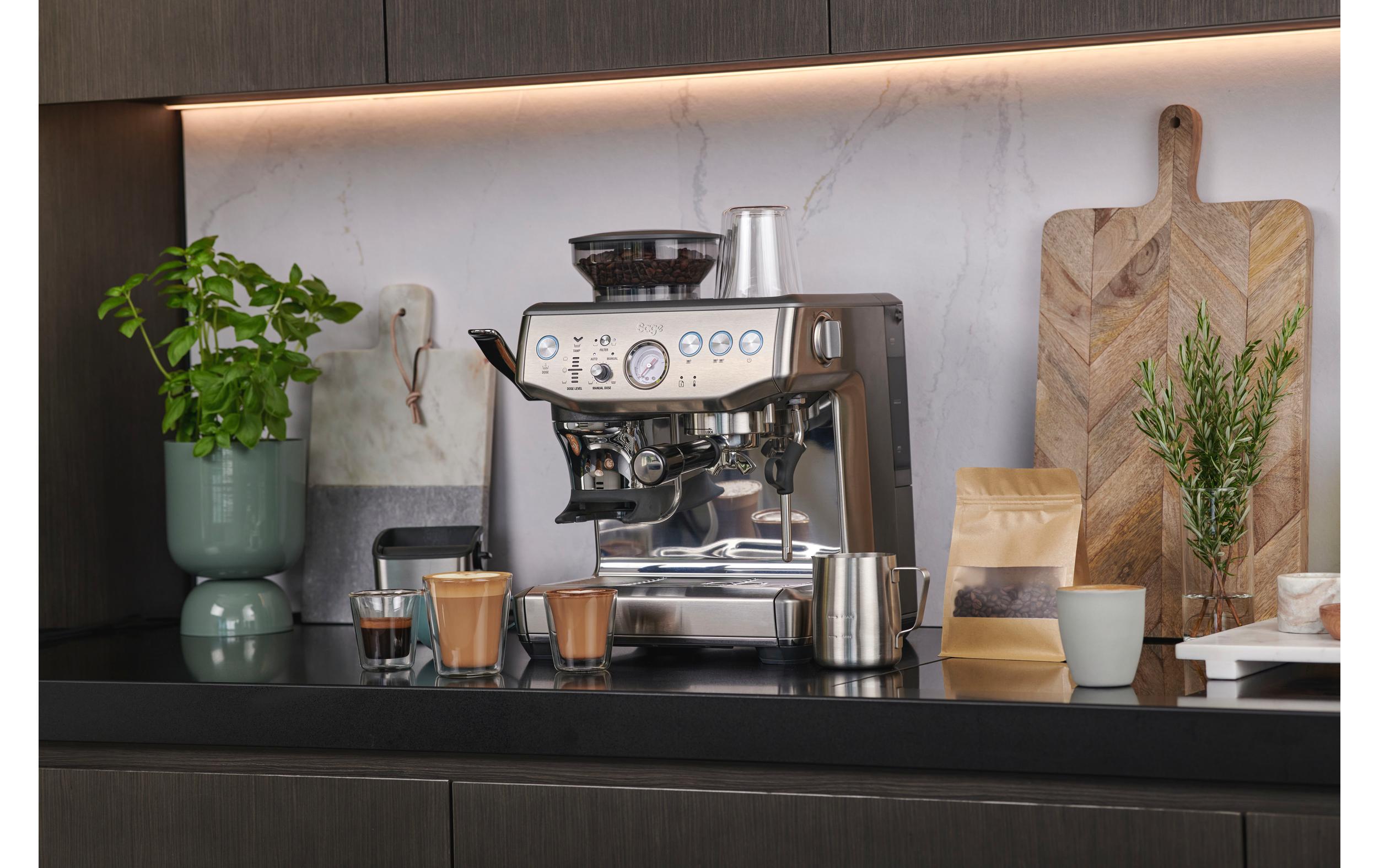 Siebträgermaschine Barista Express Impress Edelstahl<br>Kompakte und vielseitige Espressomaschine für Kaffee in Barista-Qualität