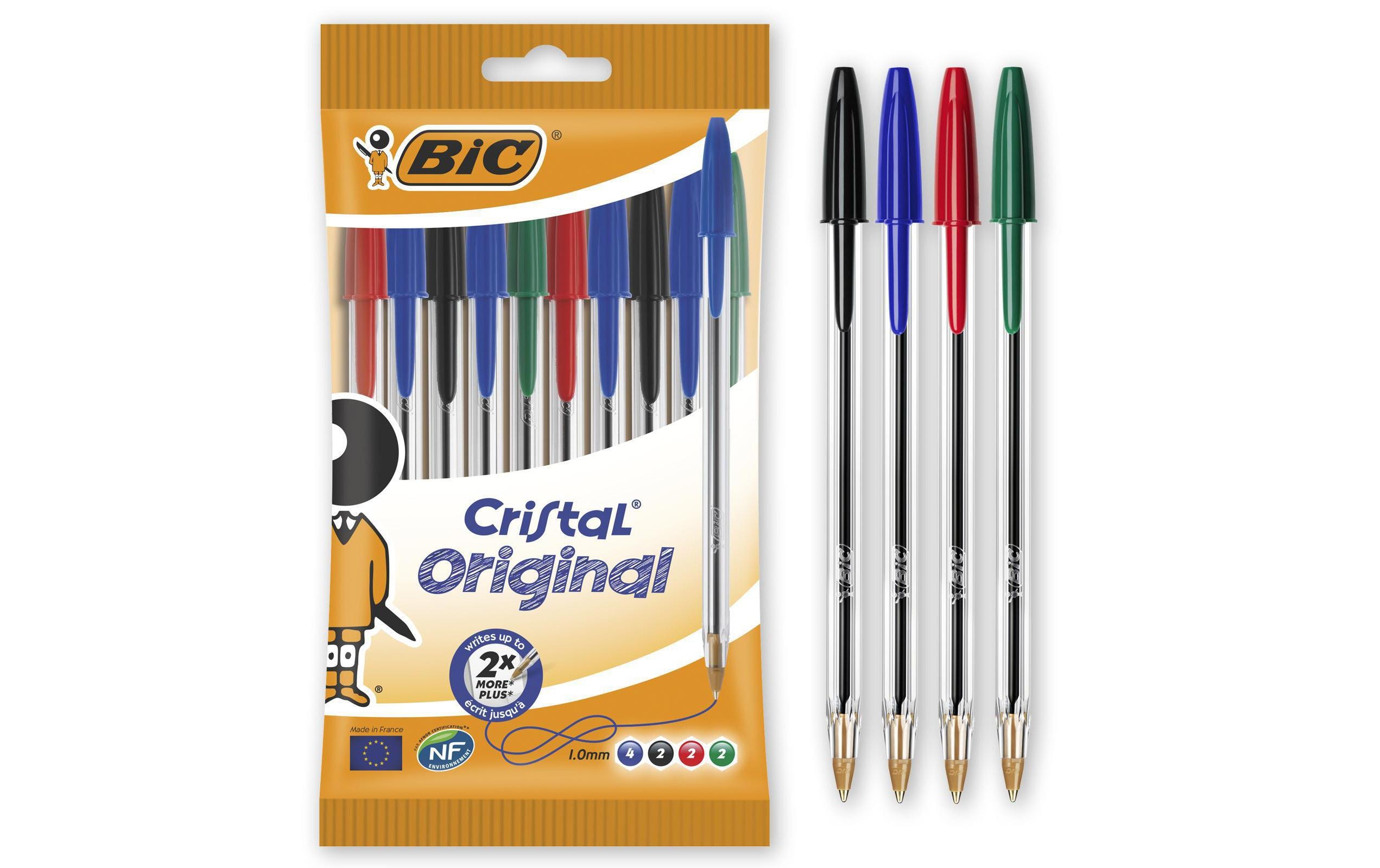 Kugelschreiber Cristal Origin 0.32 mm, assortiert, 10 StückKulis für den täglichen Gebrauch